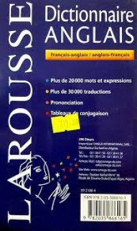 Image of larousse dictionnaire anglais