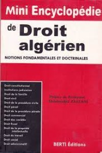 Image of Mini Encylopédie de droit Algérien