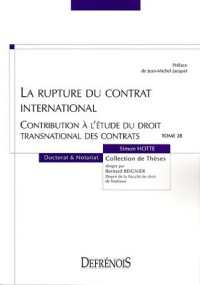 la rupture du contrat international t:28,