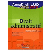 Image of Annadroit LMD 2009 : droit administratif licence de droit 2 année