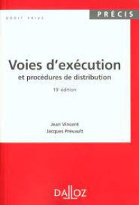 Image of voies d'exècution et procèdures de distibution 19 èdition