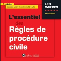 Image of L'essentiel des regles de procedure civile 3ed