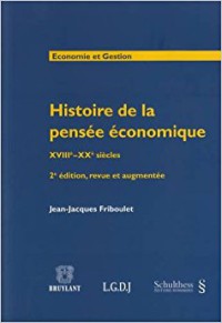 Image of histoire de la pensée économique xviii - xx siècles 2ed