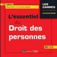 L'essentiel du droit des personnes 4 ed (les carres)